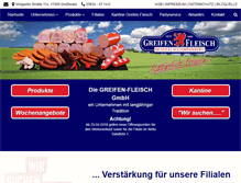 Tablet Screenshot of greifen-fleisch.de